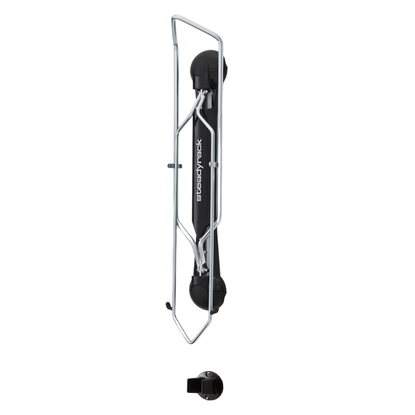 A side view of the Classic Fat Rack with the rear tyre rest.
