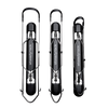 A set of three black ProFlex bike racks in different sizes, designed for wall mounting and space-saving storage.